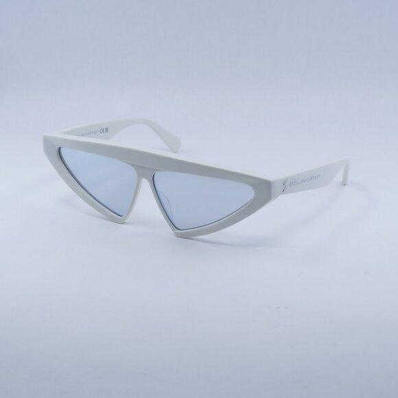 Stella McCartney SC40045I 25C Sunglasses - White Frame, Silver Lenses